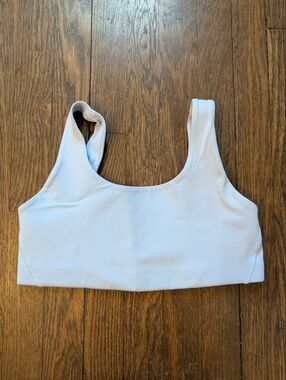 Nike Ice Blue Scoop Neck Medium Sports Bra